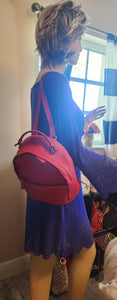 LOUIS VUITTON EMPREINTE RED LEATHER SORBONNE BACKPACK