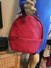 LOUIS VUITTON EMPREINTE RED LEATHER SORBONNE BACKPACK