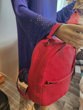 LOUIS VUITTON EMPREINTE RED LEATHER SORBONNE BACKPACK