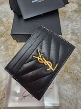 YSL BLACK CAVIAR CARD CASE