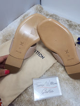 LOUIS VUITTON BEIGE DRAPPY THONG SANDALS, SIZE 37, LIKE NEW