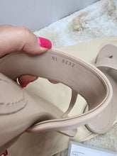 LOUIS VUITTON BEIGE DRAPPY THONG SANDALS, SIZE 37, LIKE NEW