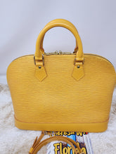 LOUIS VUITTON EPI YELLOW GOLD ALMA PM & STRAP (POCHETTE sold separately)