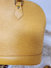 LOUIS VUITTON EPI YELLOW GOLD ALMA PM & STRAP (POCHETTE sold separately)