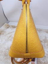 LOUIS VUITTON EPI YELLOW GOLD ALMA PM & STRAP (POCHETTE sold separately)