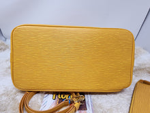 LOUIS VUITTON EPI YELLOW GOLD ALMA PM & STRAP (POCHETTE sold separately)