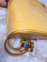 LOUIS VUITTON EPI YELLOW GOLD ALMA PM & STRAP (POCHETTE sold separately)
