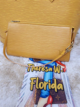 LOUIS VUITTON EPI YELLOW GOLD POCHETTE WRISTLET (ALMA PM SOLD SEPARATELY)