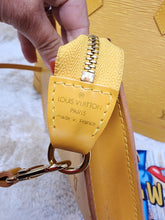 LOUIS VUITTON EPI YELLOW GOLD POCHETTE WRISTLET (ALMA PM SOLD SEPARATELY)