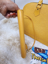 LOUIS VUITTON EPI YELLOW GOLD POCHETTE WRISTLET (ALMA PM SOLD SEPARATELY)