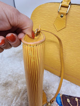 LOUIS VUITTON EPI YELLOW GOLD POCHETTE WRISTLET (ALMA PM SOLD SEPARATELY)