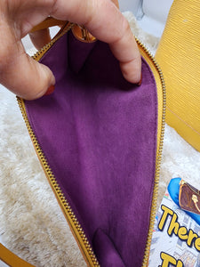 LOUIS VUITTON EPI YELLOW GOLD POCHETTE WRISTLET (ALMA PM SOLD SEPARATELY)