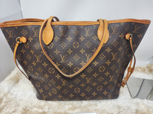 LOUIS VUITTON MONOGRAM NEVERFULL MM, BEIGE INTERIOR