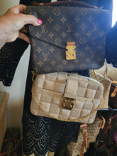 LOUIS VUITTON TROCA DAMIER LAMBSKIN LEATHER CROSSBODY