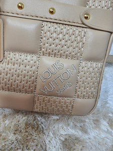 LOUIS VUITTON TROCA DAMIER LAMBSKIN LEATHER CROSSBODY