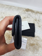 CHANEL BLACK CAVIAR CARD HOLDER, LIKE NEW