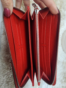 LOUIS VUITTON EPI RED ZIPPY WALLET