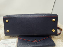 LOUIS VUITTON EMPREINTE MARINE ROUGE PONT NEUF MM & MATCHING WALLET