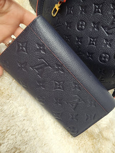 LOUIS VUITTON SARAH WALLET, MARINE ROUGE