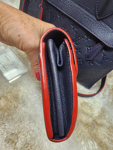 LOUIS VUITTON SARAH WALLET, MARINE ROUGE