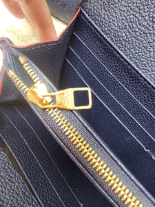 LOUIS VUITTON SARAH WALLET, MARINE ROUGE