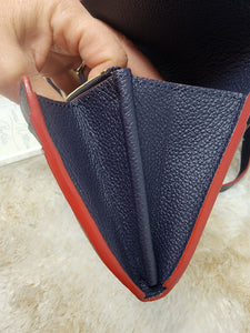 LOUIS VUITTON EMPREINTE MARINE ROUGE PONT NEUF MM & MATCHING WALLET