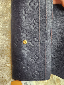 LOUIS VUITTON SARAH WALLET, MARINE ROUGE