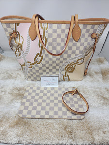 LOUIS VUITTON LIMITED NAUTICAL COLLECTION NEVERFULL MM AND POUCH