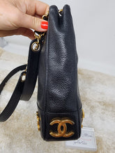 CHANEL TRIPLE C BLACK CAVIAR SHOULDER BAG