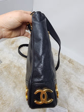 CHANEL TRIPLE C BLACK CAVIAR SHOULDER BAG