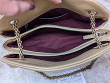 CHANEL MEDIUM JUST MADEMOISELLE GOLD CALFSKIN LEATHER SHOULDER BAG