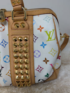 LOUIS VUITTON WHITE MULTICOLOR COURTNEY MM