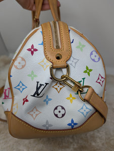 LOUIS VUITTON WHITE MULTICOLOR COURTNEY MM