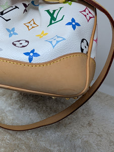 LOUIS VUITTON WHITE MULTICOLOR COURTNEY MM