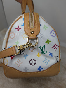 LOUIS VUITTON WHITE MULTICOLOR COURTNEY MM