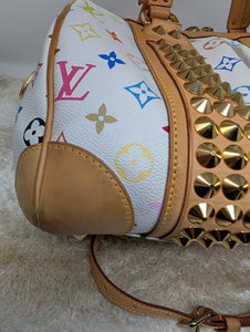 LOUIS VUITTON WHITE MULTICOLOR COURTNEY MM