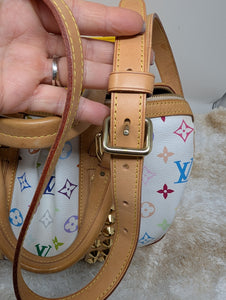 LOUIS VUITTON WHITE MULTICOLOR COURTNEY MM