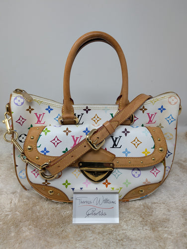 LOUIS VUITTON WHITE MULTICOLOR RITA