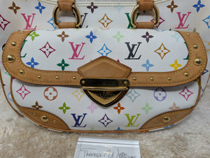 LOUIS VUITTON WHITE MULTICOLOR RITA