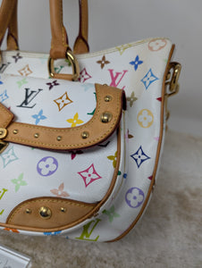 LOUIS VUITTON WHITE MULTICOLOR RITA