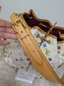 LOUIS VUITTON WHITE MULTICOLOR NOE