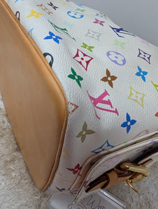 LOUIS VUITTON WHITE MULTICOLOR NOE