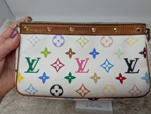 LOUIS VUITTON WHITE MULTICOLOR POCHETTE