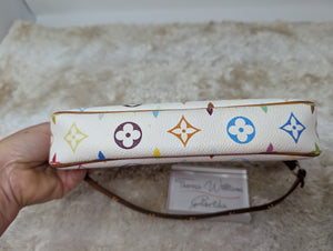 LOUIS VUITTON WHITE MULTICOLOR POCHETTE