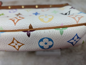 LOUIS VUITTON WHITE MULTICOLOR POCHETTE