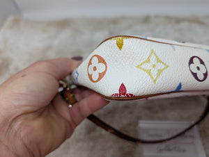 LOUIS VUITTON WHITE MULTICOLOR POCHETTE