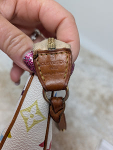 LOUIS VUITTON WHITE MULTICOLOR POCHETTE