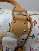 LOUIS VUITTON WHITE MULTI COLOR SPEEDY 30