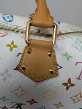 LOUIS VUITTON WHITE MULTI COLOR SPEEDY 30