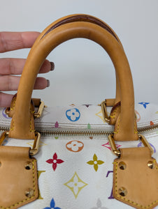 LOUIS VUITTON WHITE MULTI COLOR SPEEDY 30